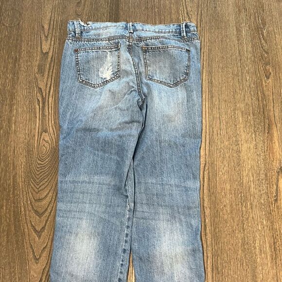 Metaphor Straight Leg Light Wash Distressed Jeans Size 2 - Picture 9 of 10
